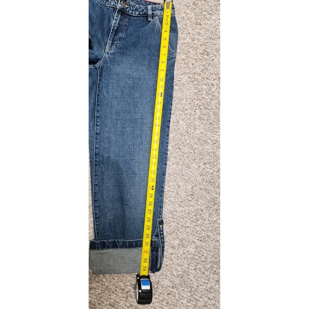 Tommy Hilfiger Size 6 Womens‎ Jeans Cropped Cuffed Capri Vintage Stretch